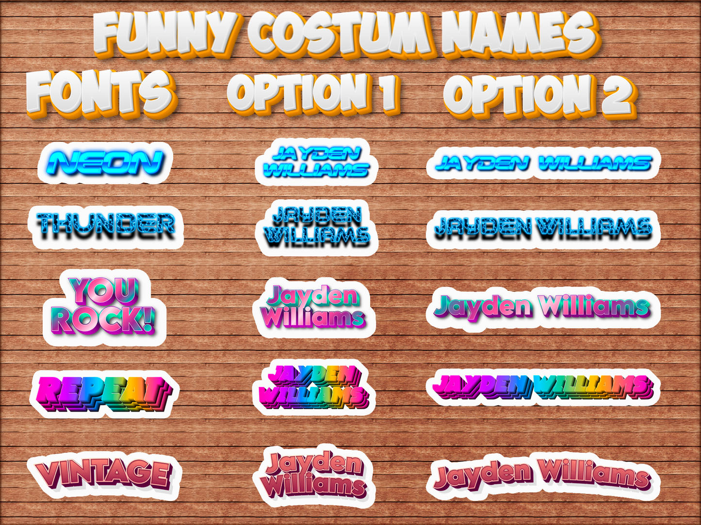 Costum Name Stickers/Cute, Funny decal For Laptop, Phone, Case, Decoration, personalizing journals, water bottles