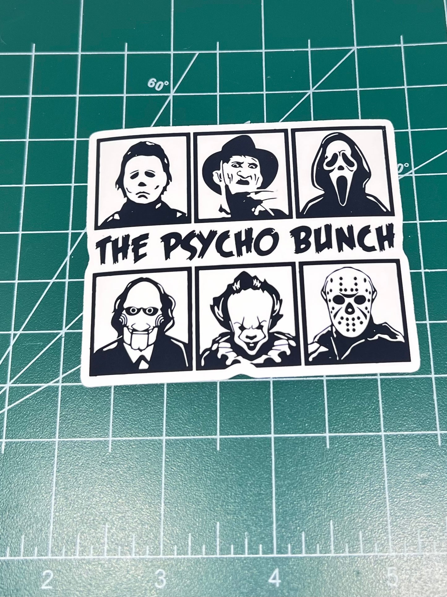 Bundle Horror Movie Villains Decals, Stickers,Cute, Funny decal For Laptop, Phone, Case, Decoration, personalizing journals, water bottles