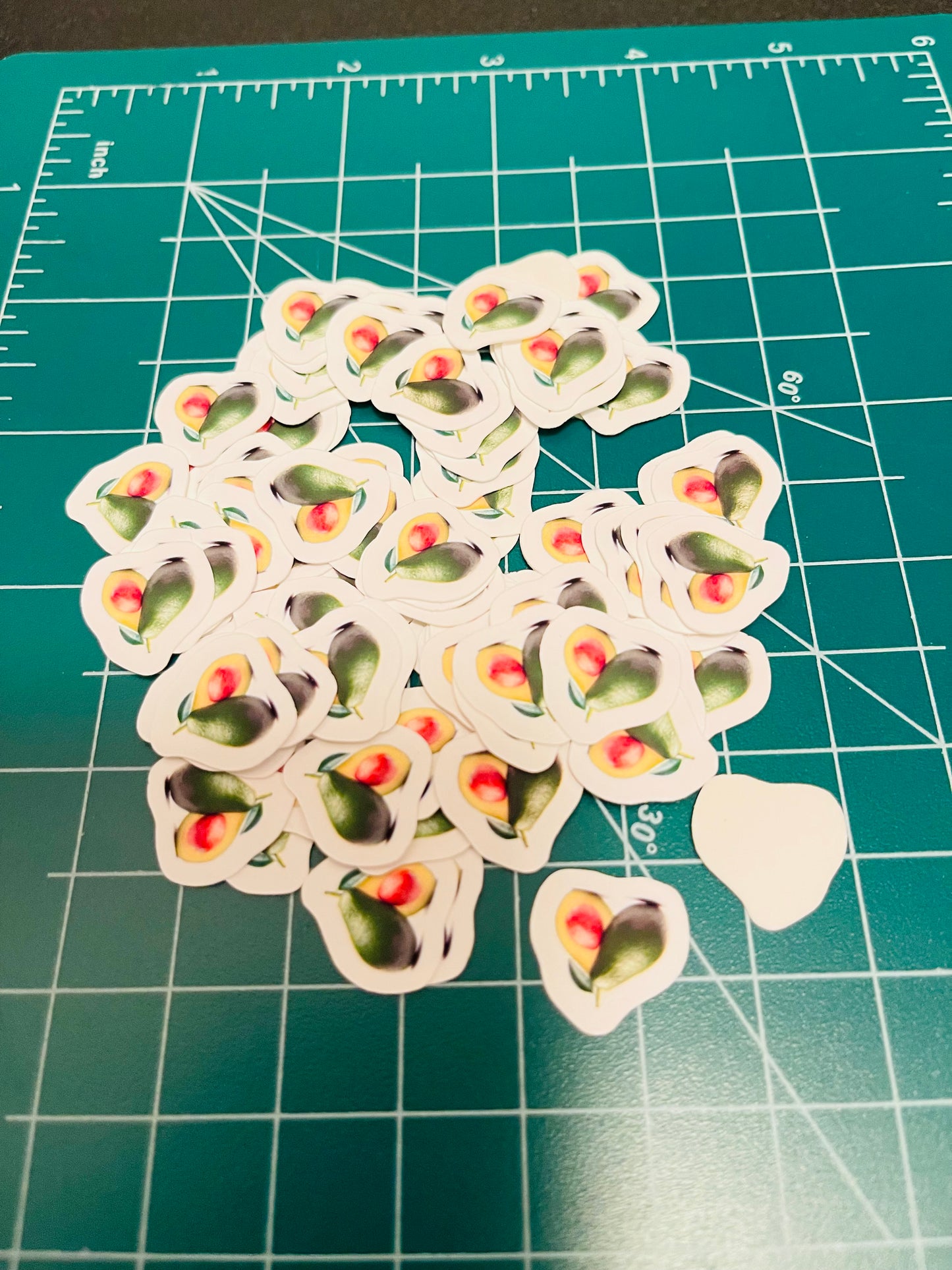 Avocado Mini Stickers,avocado Cute Stickers | Funny Sticker For Laptop, Phone, Case, Decoration, personalizing journals, water bottles