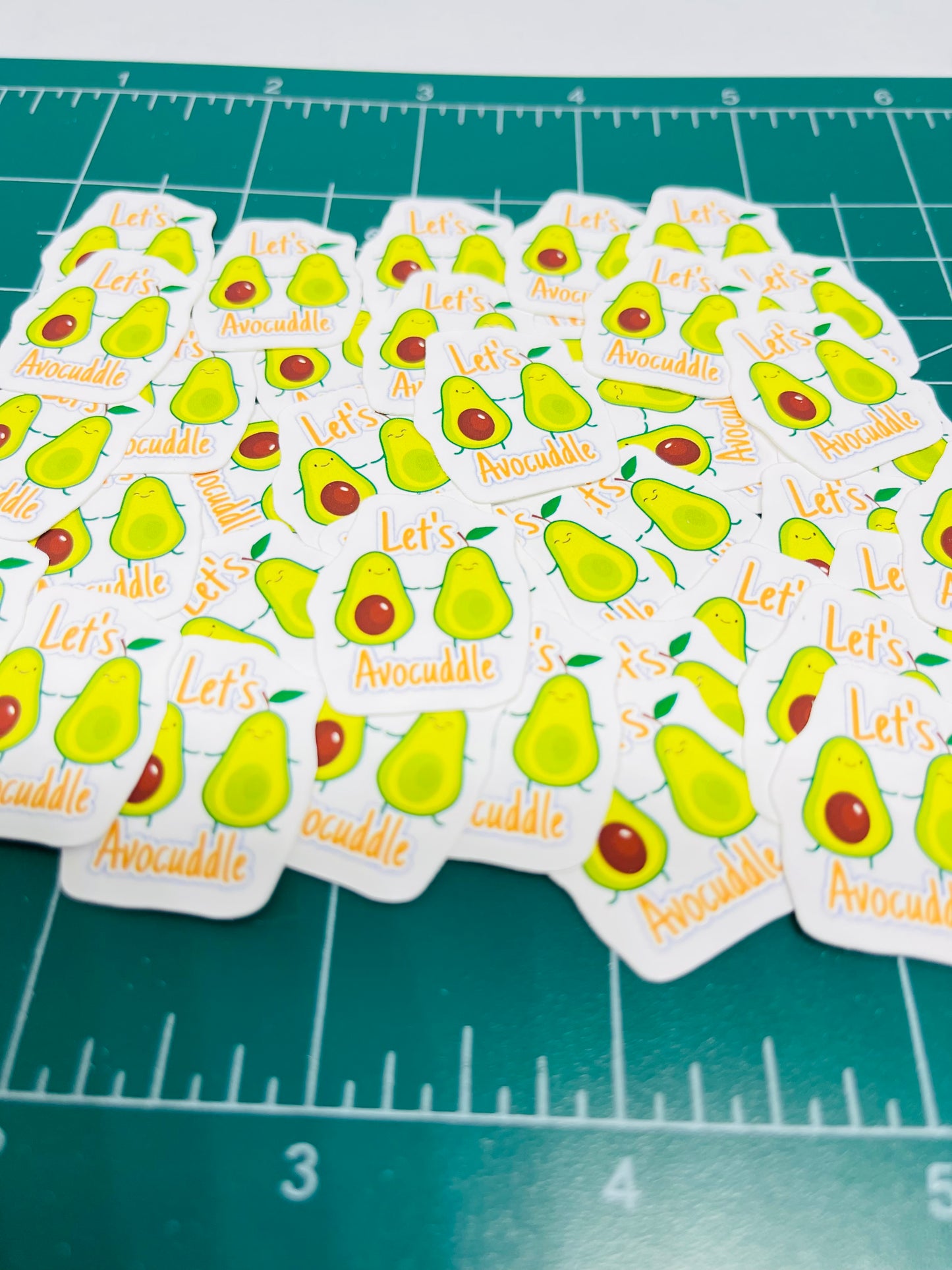 avocado Let's Avocuddle Stickers, | Cute, Funny Sticker For Laptop, Phone, Case, Decoration, personalizing journals, water bottles