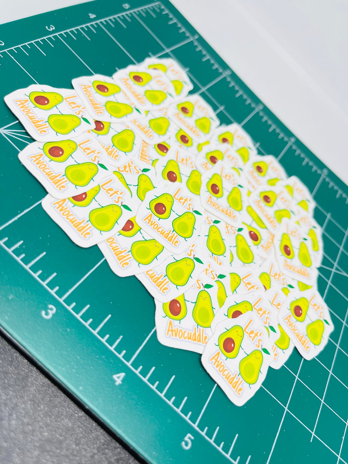 avocado Let's Avocuddle Stickers, | Cute, Funny Sticker For Laptop, Phone, Case, Decoration, personalizing journals, water bottles