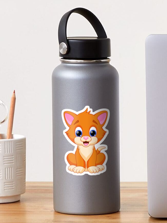 Animal cat, Kitten, mini Stickers, | Cute, Funny decal For Laptop, Phone, Case, Decoration, personalizing journals, water bottles