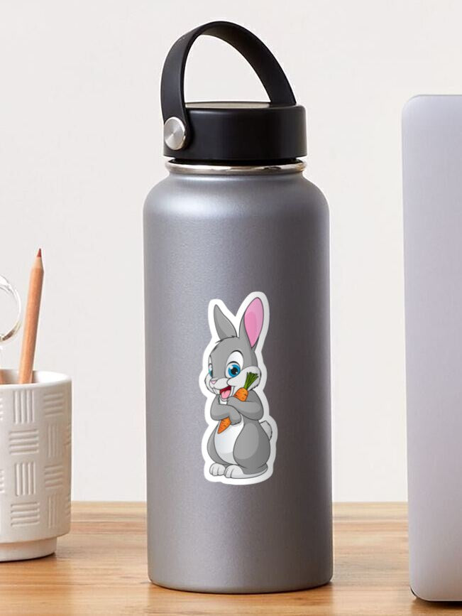 Animal Baby Easter Bunny , mini Stickers, | Cute, Funny decal For Laptop, Phone, Case, Decoration, personalizing journals, water bottles