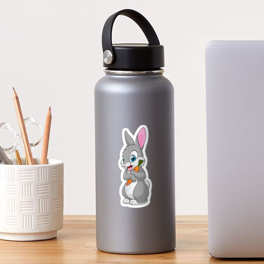 Animal Baby Easter Bunny , mini Stickers, | Cute, Funny decal For Laptop, Phone, Case, Decoration, personalizing journals, water bottles