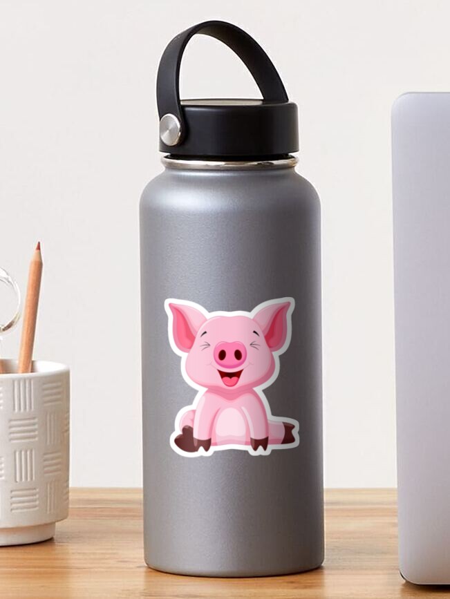Animal Pig Cartoon, mini Stickers, | Cute, Funny decal For Laptop, Phone, Case, Decoration, personalizing journals, water bottles