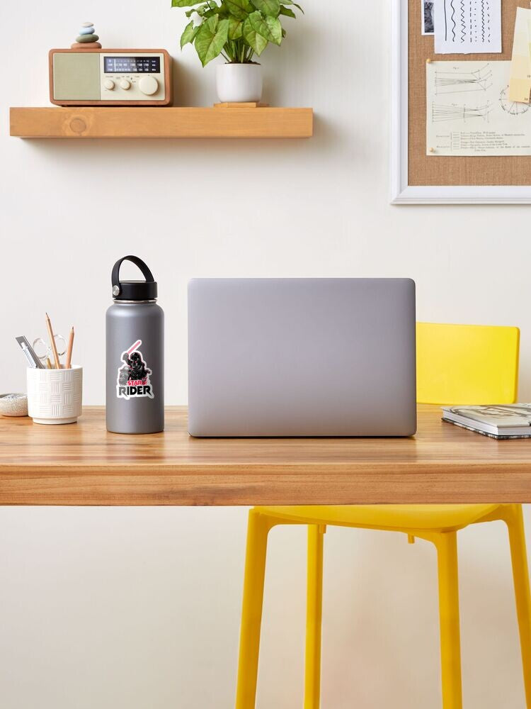 Star Rider (136), Cute, Funny Sticker For Laptop, Phone, Case, Decoration, personalizing journals, water bottles