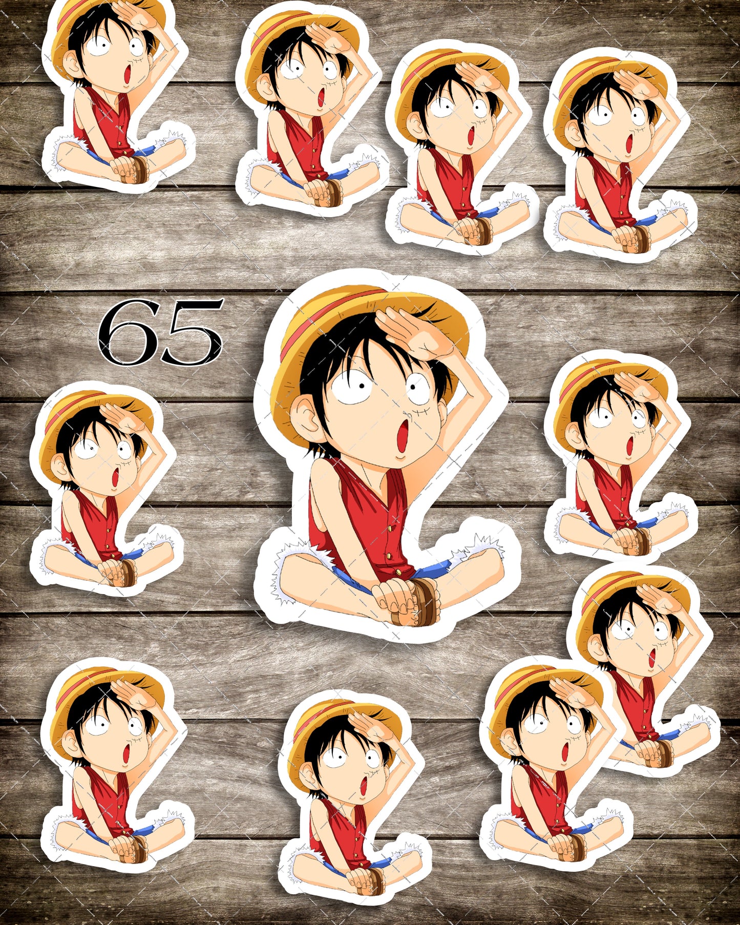 One Piece,Luffy, mini Stickers, | Cute, Funny decal For Laptop, Phone, Case, Decoration, personalizing journals, water bottles