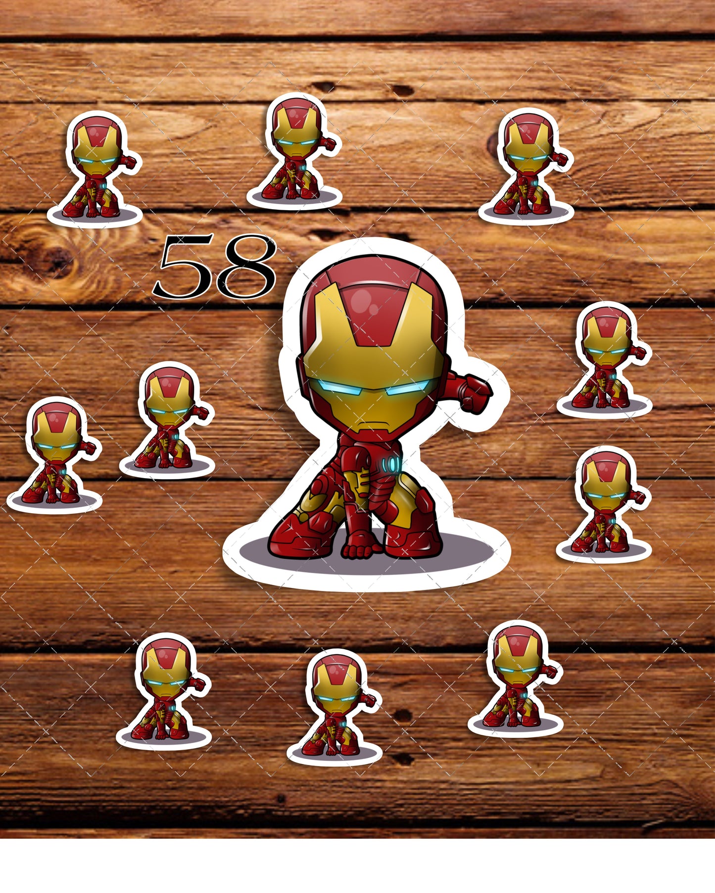 Iron Man, Marvel, mini Stickers, | Cute, Funny decal For Laptop, Phone, Case, Decoration, personalizing journals, water bottles