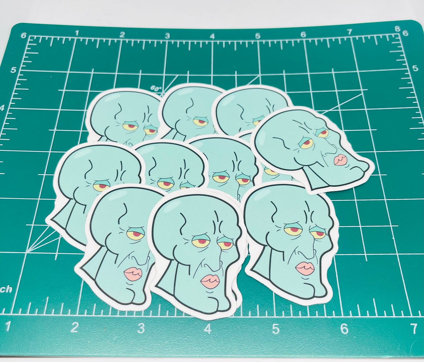 Handsome Squidward, spongebob mini Stickers, | Cute, Funny decal For Laptop, Phone, Case, Decoration, personalizing journals, water bottles