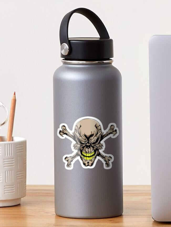 Mad skull, (100), mini Stickers, | Cute, Funny decal For Laptop, Phone, Case, Decoration, personalizing journals, water bottles